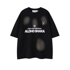 Printed letters for dirty short sleeves
