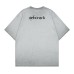 Washed Distressed Creative Print Crew Neck Short Sleeve Top