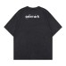 Washed Distressed Creative Print Crew Neck Short Sleeve Top