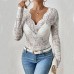 Women's slim lace top