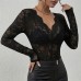 Women's slim lace top