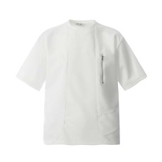 Folded zipper deconstruction splicing short sleeves