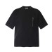 Folded zipper deconstruction splicing short sleeves