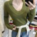 Basic U-neck Knit  Thickened and Slimming Super Comfortable Fabric
