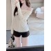 Shoulder Multi-Wear Cable Knit Top for Women