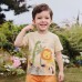 Dinosaur Print Children's Round Neck T-Shirt 