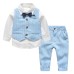 Gentleman Suit Set for Baby Boys - Shirt, Vest Three-Piece Outfit