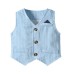 Gentleman Suit Set for Baby Boys - Shirt, Vest Three-Piece Outfit
