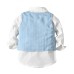 Gentleman Suit Set for Baby Boys - Shirt, Vest Three-Piece Outfit