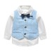 Gentleman Suit Set for Baby Boys - Shirt, Vest Three-Piece Outfit