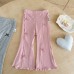 Cute Girls'  Flared Pants Fashionable and Versatile for Little Girls