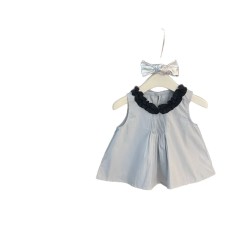 Cotton Lace Trim Sleeveless Top and Shorts Cheongsam Set for Girls