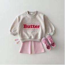Embroidered letter hoodie