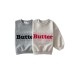 Embroidered letter hoodie