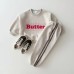 Embroidered letter hoodie