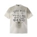 Graffiti letters eye prints spray painting dirty short sleeves