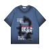 Dancer's letter print printing for vintage short sleeves
