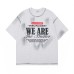 Printed letters for dirty short sleeves