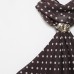 Spicy girl polka dot accessory hanging neck collar top