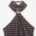 Spicy girl polka dot accessory hanging neck collar top