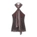 Spicy girl polka dot accessory hanging neck collar top