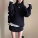 Versatile One-Piece Multi-Wear Design Unique High-Neck Knit
