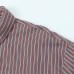 Simple style casual striped loose poplin shirt