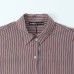 Simple style casual striped loose poplin shirt