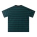 Embroidered striped short sleeves with letters