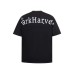 Embroidered short sleeved T-shirt with letters