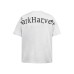 Embroidered short sleeved T-shirt with letters