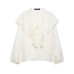 Elegant lace layered decorative shirt