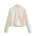 Double breasted suit jacket+straight leg pants