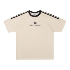 Striped contrasting short sleeved T-shirt Striped contrasting short sleeved T-shirt