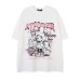 Anime character letter printing short sleeve