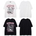 Anime character letter printing short sleeve