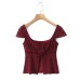 Style Women's Top with Bow Design and Slit Detail