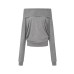 One-Shoulder Multi-Wear Batwing Sleeve Loose Fitted Knit Top