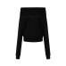 One-Shoulder Multi-Wear Batwing Sleeve Loose Fitted Knit Top