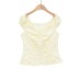 Solid Color Short Sleeve Button-Up Collar Women's Top