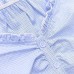 Solid Color Short Sleeve Button-Up Collar Women's Top