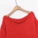 Women's Knitwear Top with Loose Fit and Soft Design