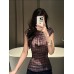 Plaid Slim-Fitting Short Sleeve Plaid Top Plaid Slim-Fitting Short Sleeve Plaid Top