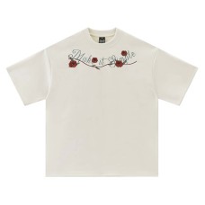 Embroidered suede short sleeves Embroidered suede short sleeves