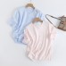 Chic Women's Simple Commute Short Sleeve Knit Top