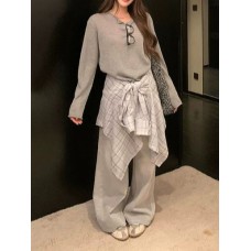 Commute Essential! Luxurious Skin-Friendly Breathable  Linen Ribbed Knit 
