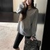 Commute Essential! Luxurious Skin-Friendly Breathable Linen Ribbed Knit Commute Essential! Luxurious Skin-Friendly Breathable Linen Ribbed Knit