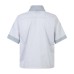 Checkered fake two-piece spliced shirt