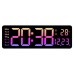 Large Digital Wall Clock with Remote Control, Temperature, Date, Week Display, Memory Function, Dual Alarms, and LED Wall Mount Large Digital Wall Clock with Remote Control, Temperature, Date, Week Display, Memory Function, Dual Alarms, and LED Wall Mount