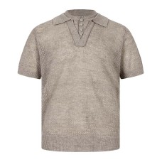 Hollow out double neck fake two pearl short sleeves Hollow out double neck fake two pearl short sleeves